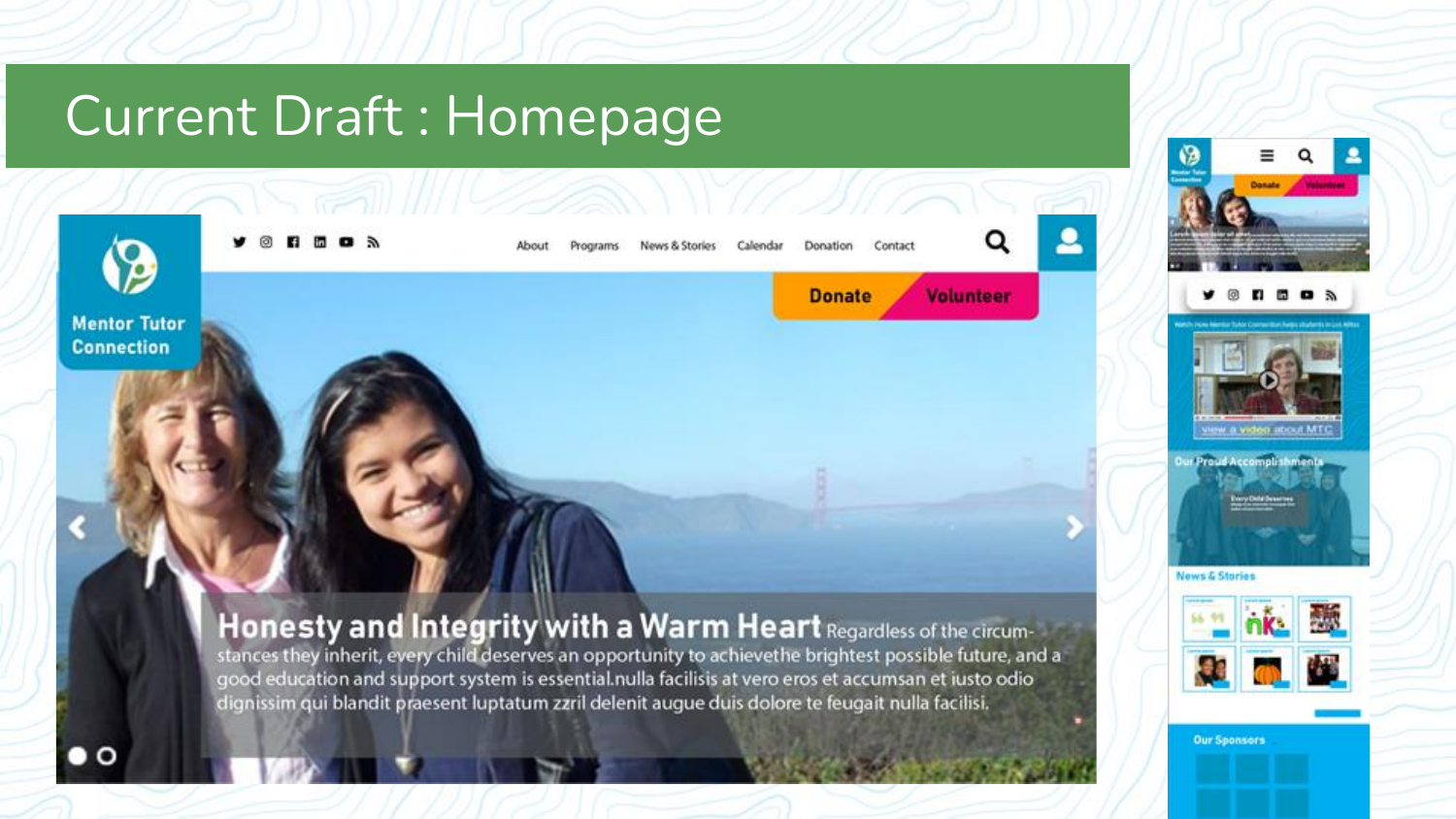 Mentor Tutor Connection heuristic review and redesign roadmap 9